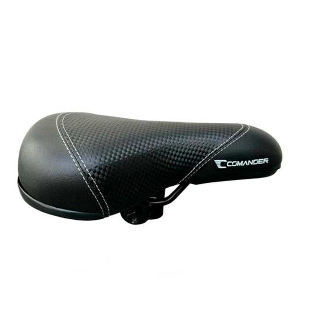 Selim Comander Bmx Cross C/ Carrinho 230X160mm Preto