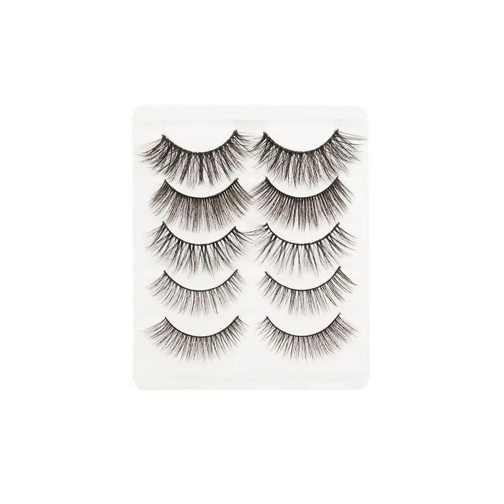 Kit cílios postiços 3d 5 pares linha the queen - c19-0341