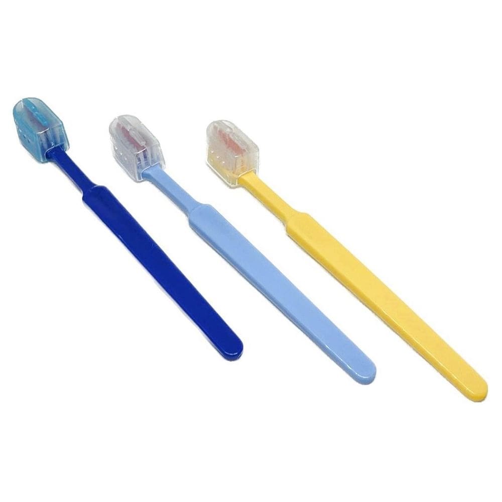 100 escova dental infantil macia com protetor de cerdas