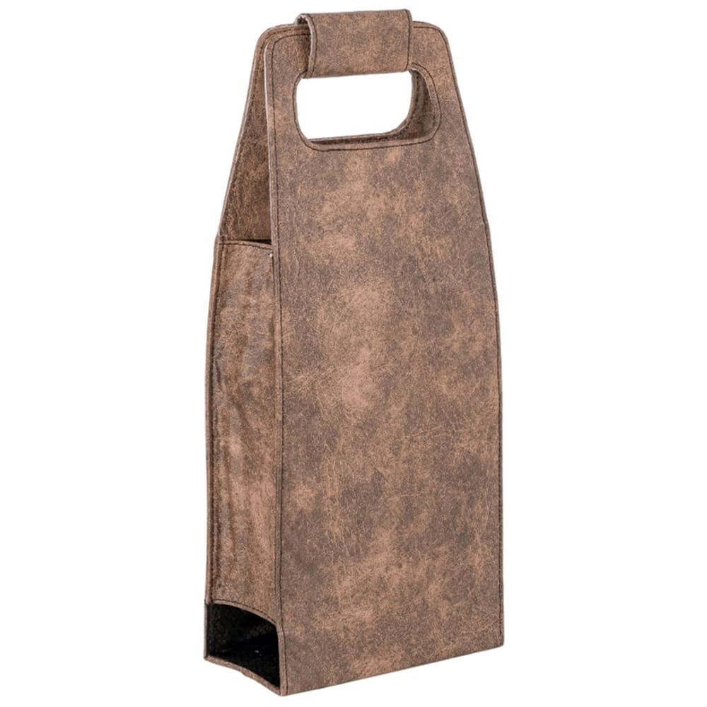 Maleta em Courino Bolsa Porta 2 Garrafas de Vinho Espumante