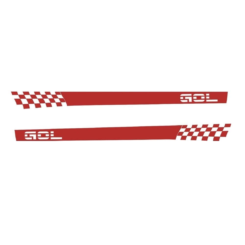 Adesivo gol g3 g4 bolinha 2 portas wg1 faixa lateral fita