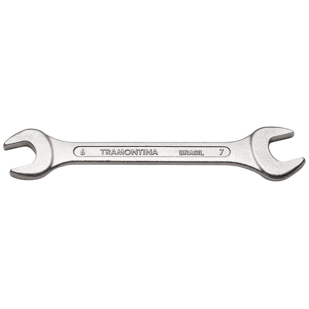 Chave Fixa 6x7 Mm Tramontina Basic Com Corpo Em Aço Especial Cromado Tramontina