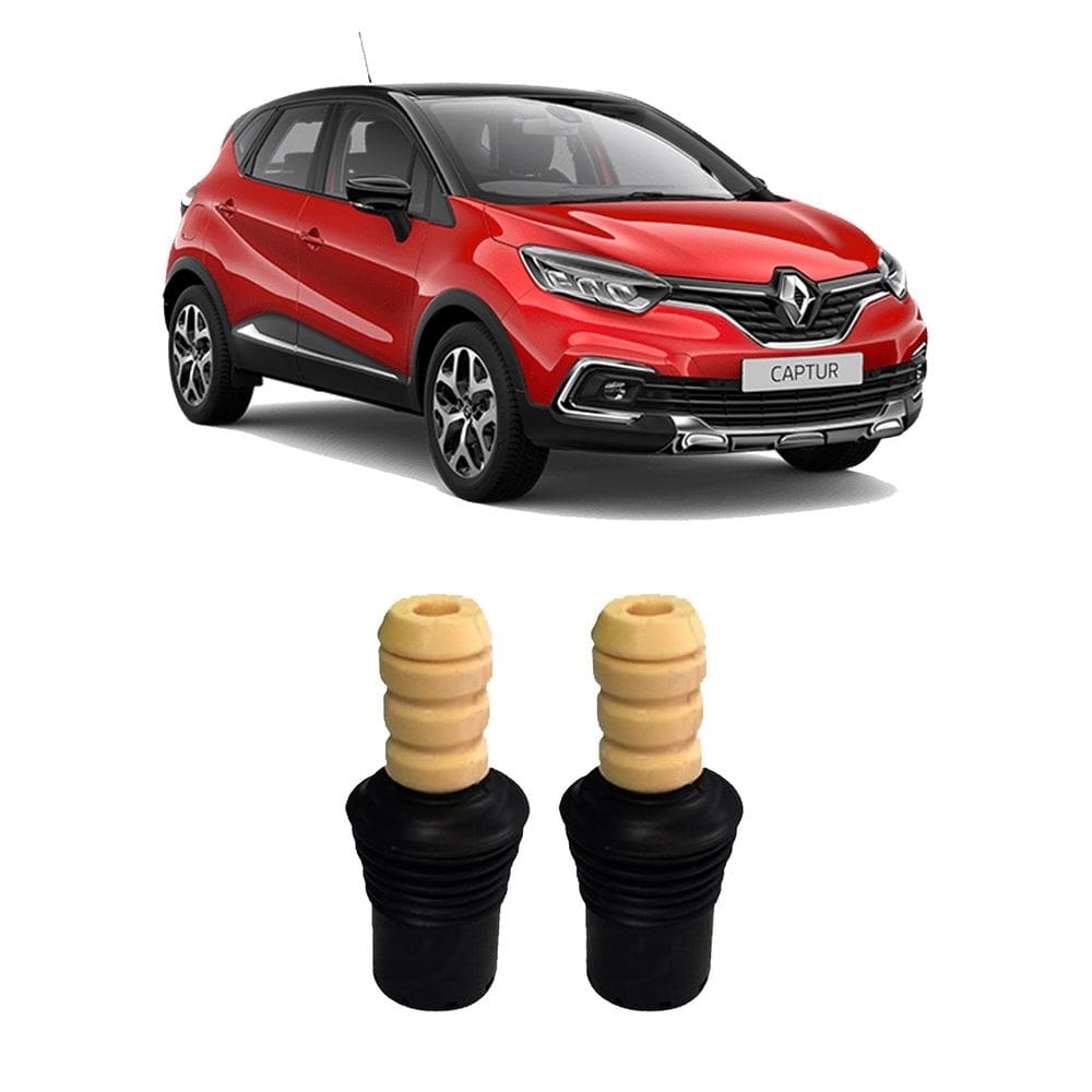 Kit batente guarda pó dianteiro renault captur 2017 2018 19