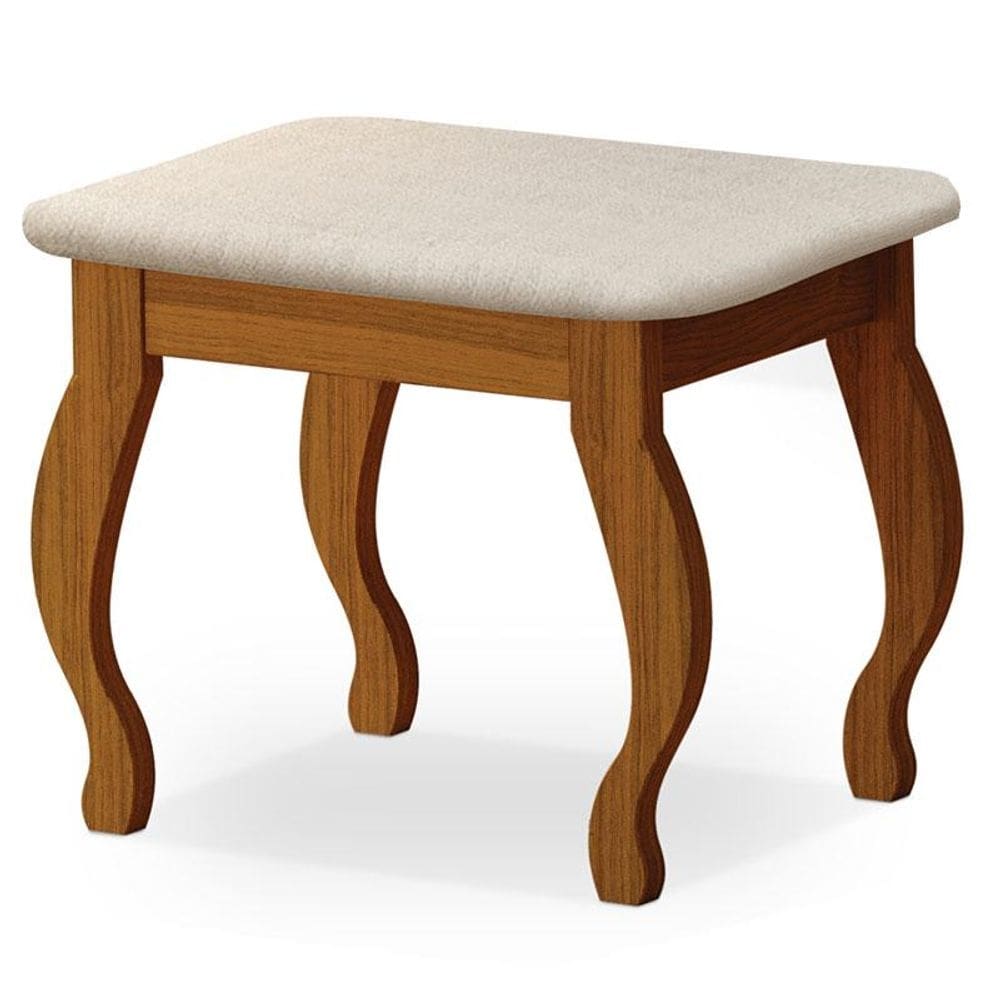 Banqueta com Almofada para Penteadeira Freijó – Luapa