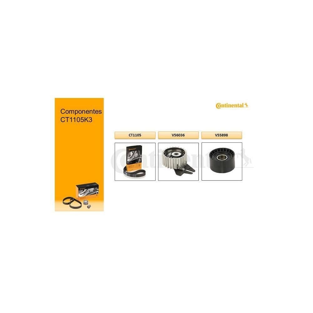 Kit Sincronizador Contitech Ranger/Compass - CT1105K3