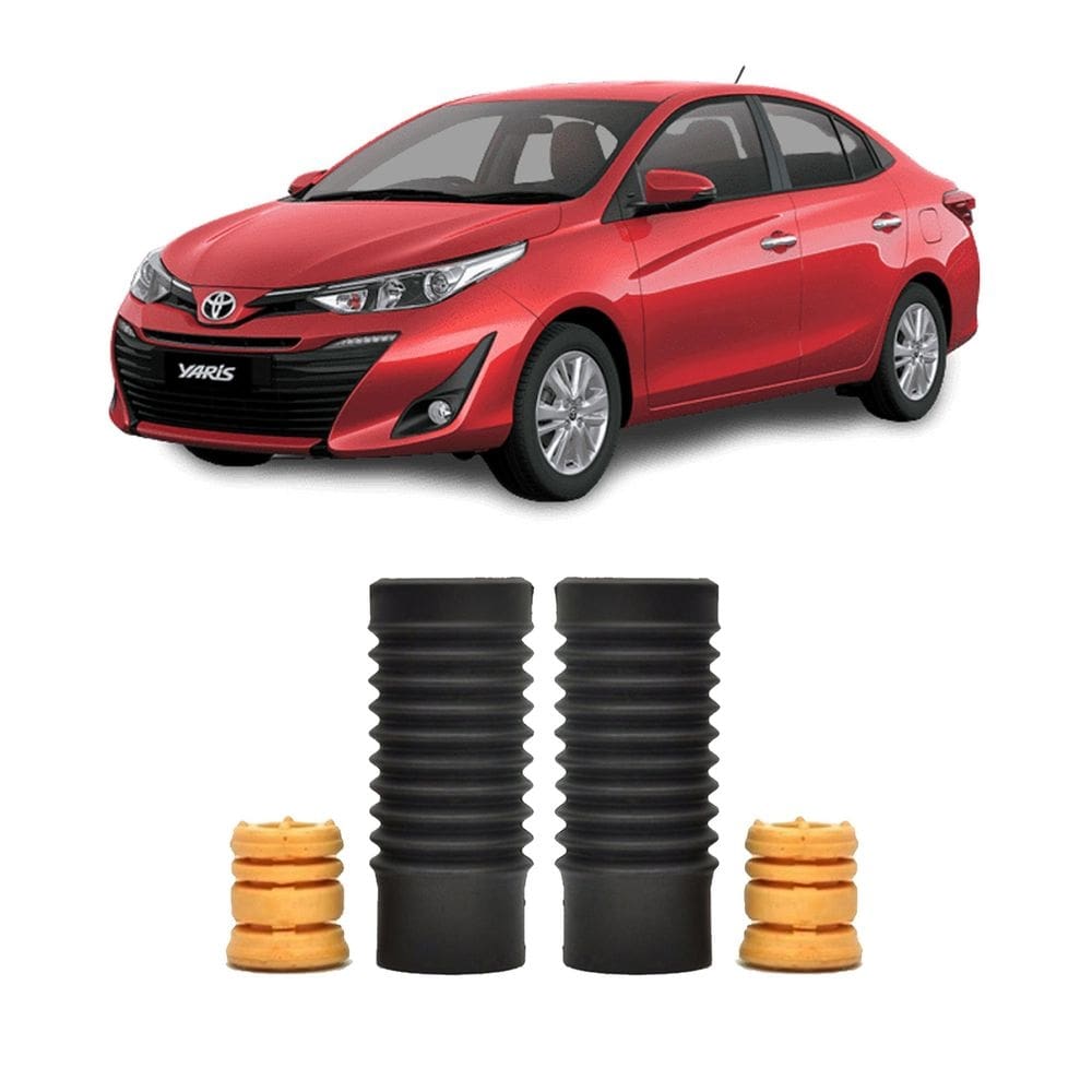 2 batente + guarda pó dianteiro yaris sedan 2018 2019 20 21