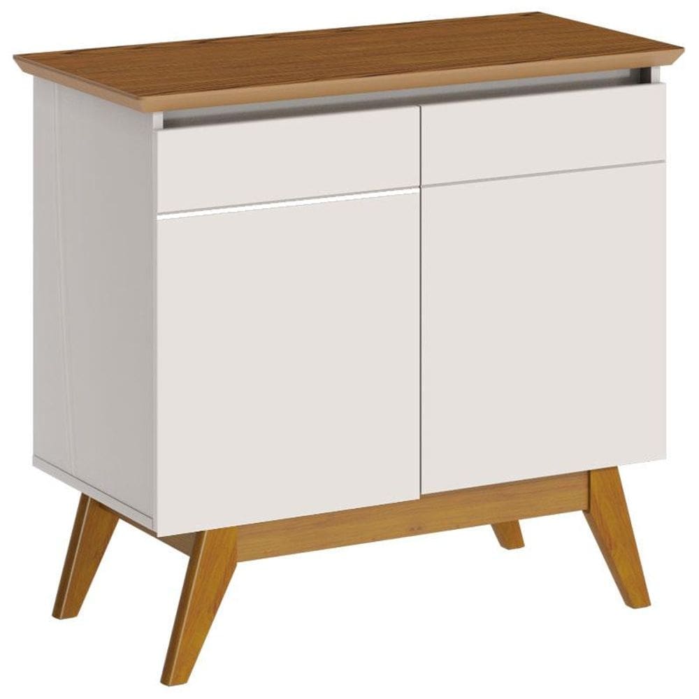 Aparador para Sala Buffet Classic 2 Portas Off White Freijó - Imcal