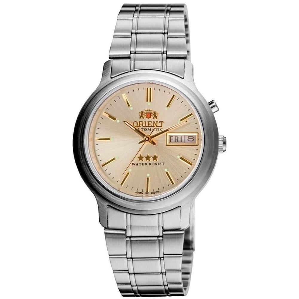 Relógio masculino orient automático 469wa1af c1sx