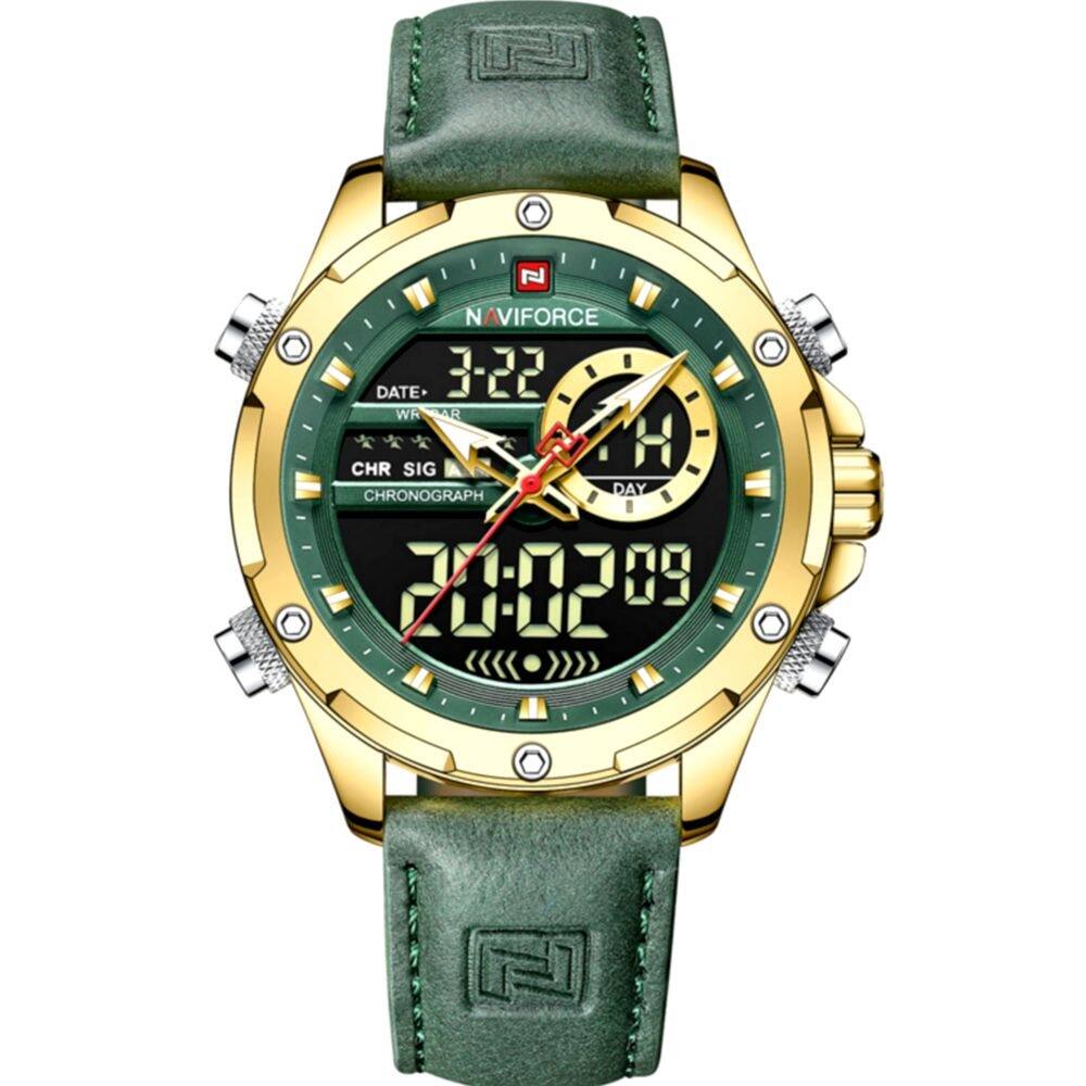 Relógio de Pulso Masculino Design Esportivo Casual de Quartzo Impermeável