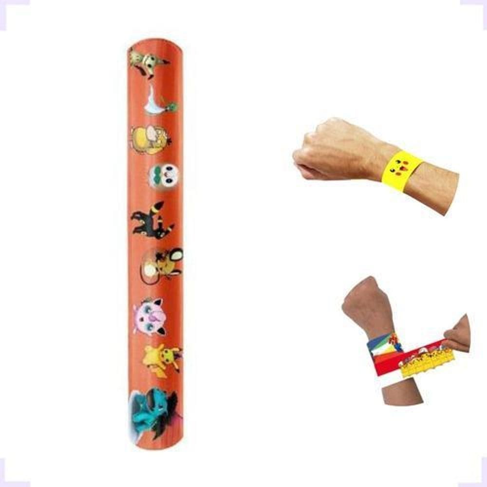 Pulseira pokémon pikachu e sua turma coloridos infantil