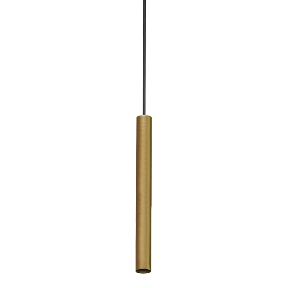 Lustre Pendente Taschibra Tabli MR11 40cm Tubular Bivolt Ouro