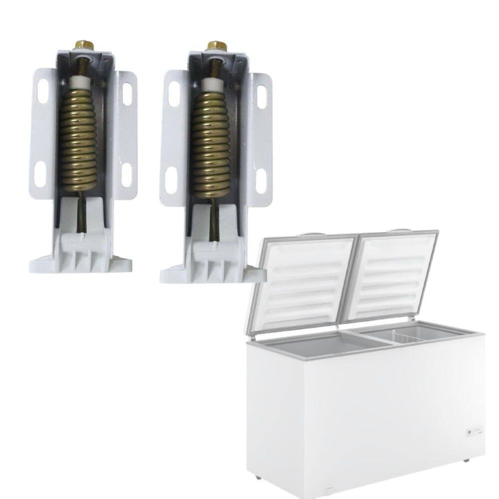 Kit 2 dobradiças c mola freezer chb41/cha22
