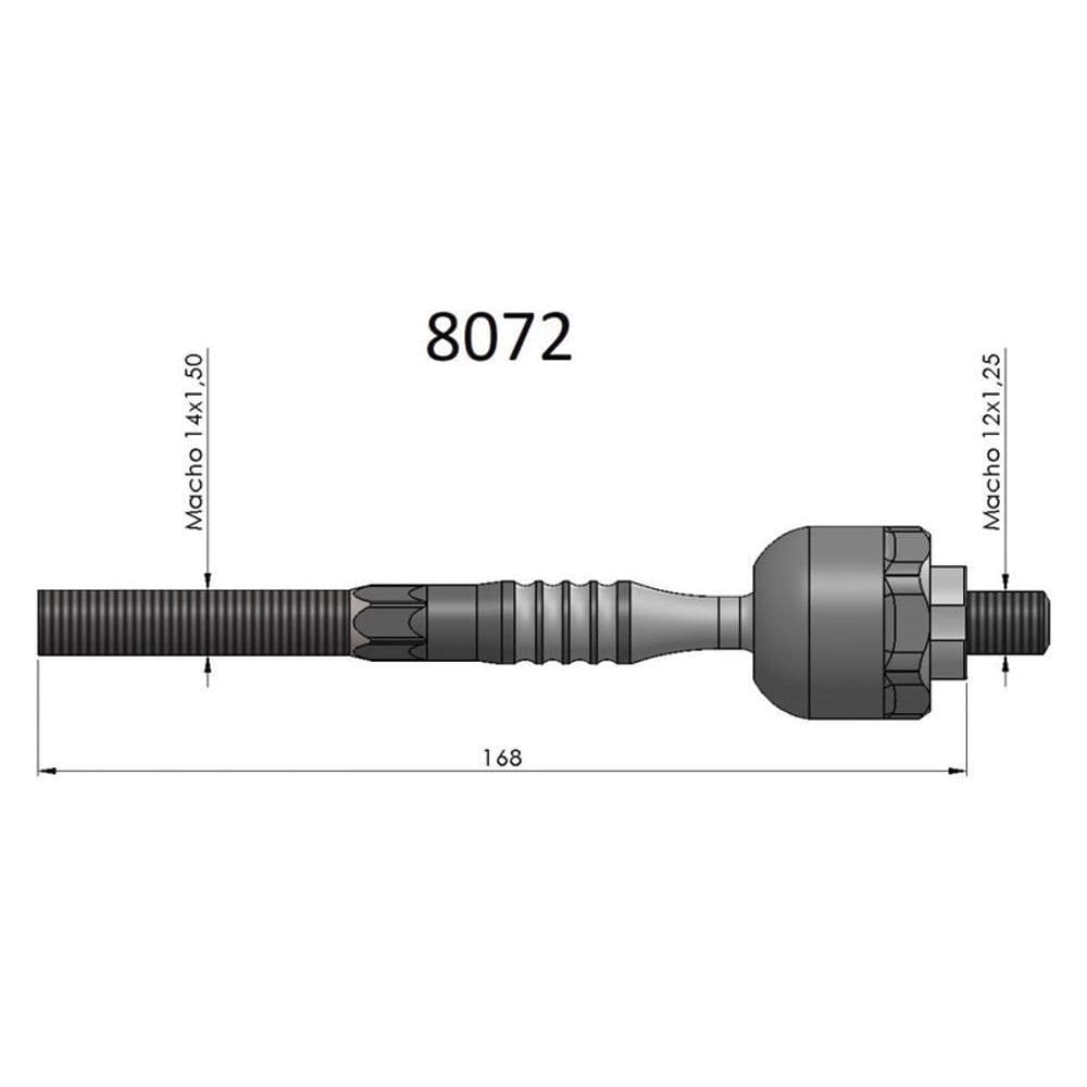 Barra axial civic 1991 a 2000 bortec