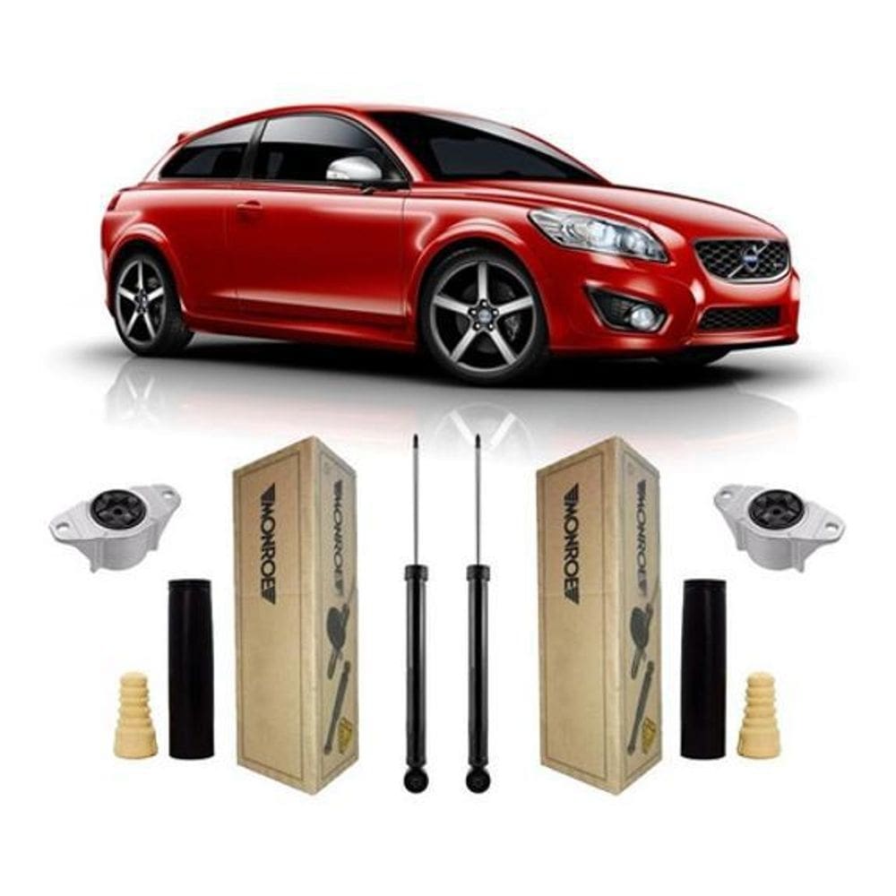 Par amortecedor kit haste traseiro volvo c30 2012