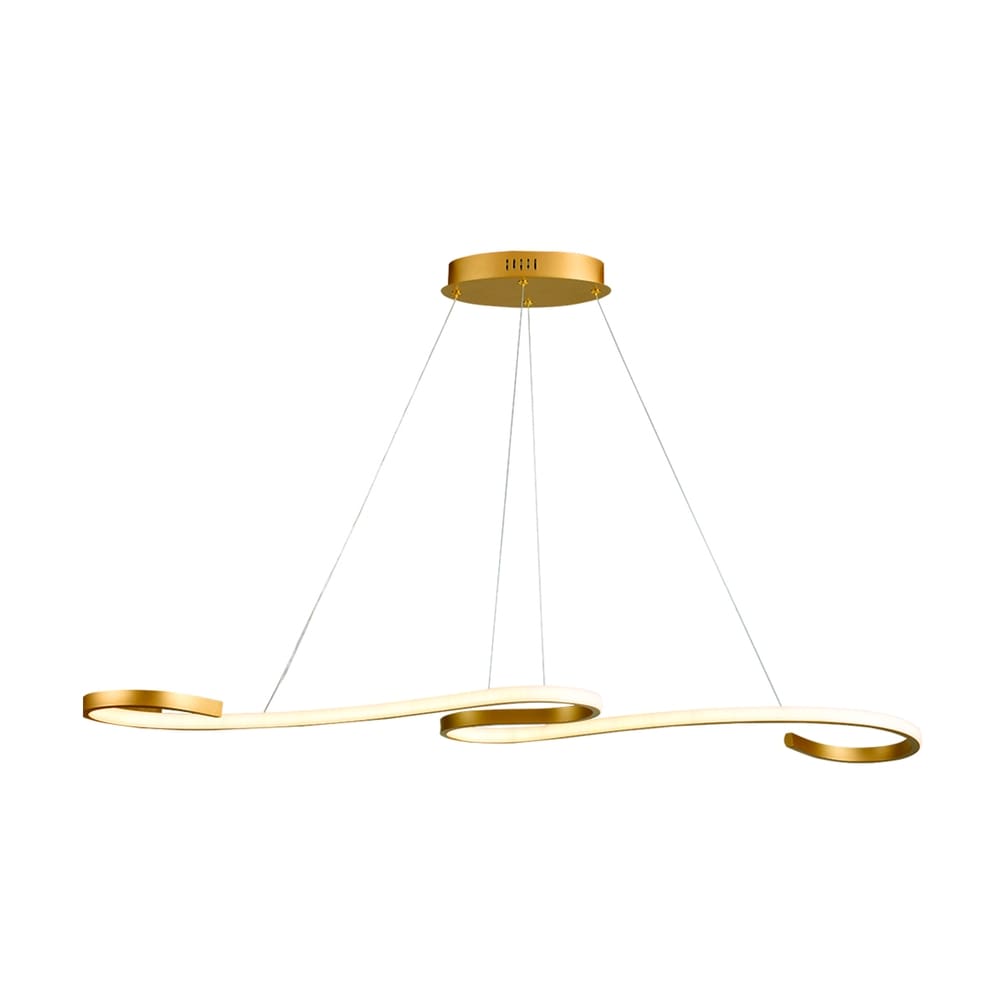Lustre Pendente Taschibra Milão 30W Led 109cm Luz Quente 3000K Bivolt Ouro