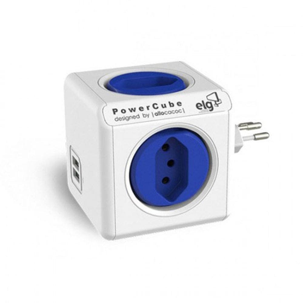 Adaptador múltiplo de tomadas elg - 4 tomadas bivolt