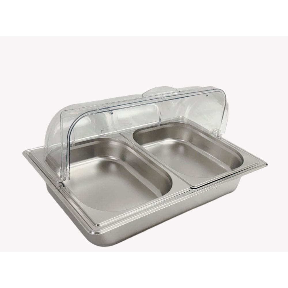 Buffet Rechaud Expositor Alimentos 9 Litros 2 Cubas 1/2x65