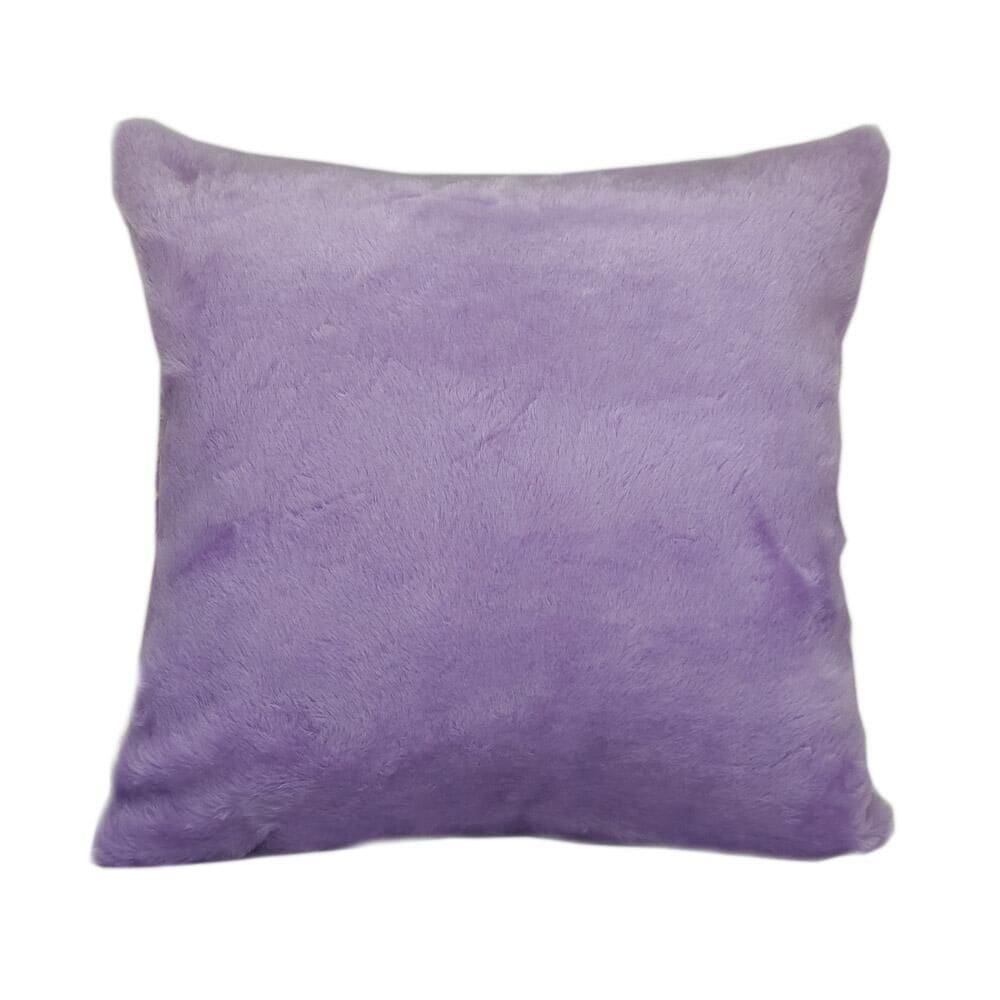 Almofada de pelo pelúcia pelo curto luxo lilás