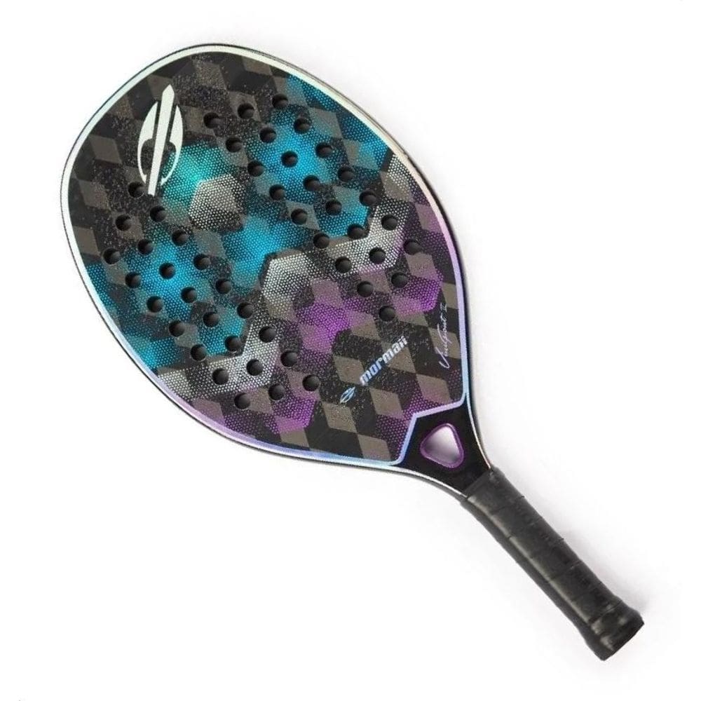 Raquete de Beach Tennis Mormaii Vini Font II Roxo Az C/ Capa