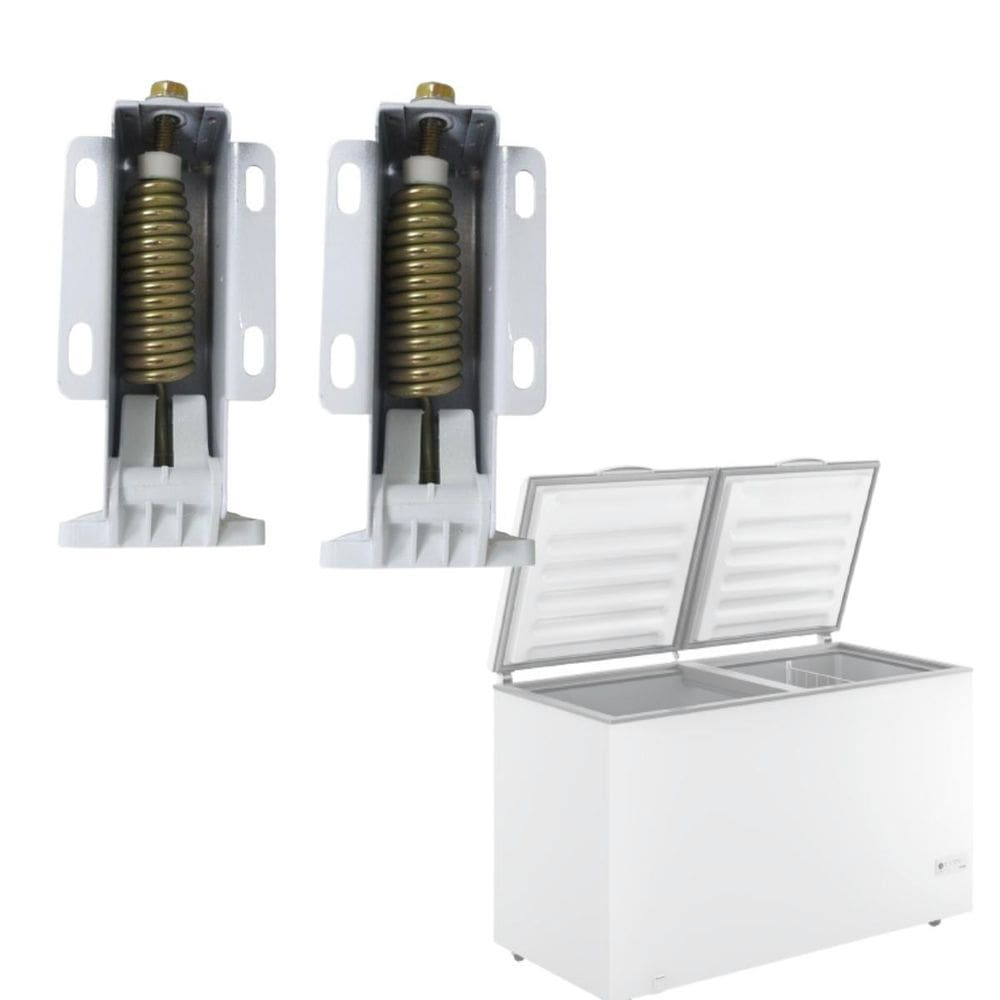 Kit 2 dobradiças c mola freezer chb41/cha22