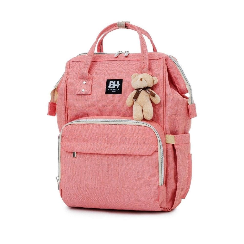 Mochila maternidade impermeável bh travel rosa