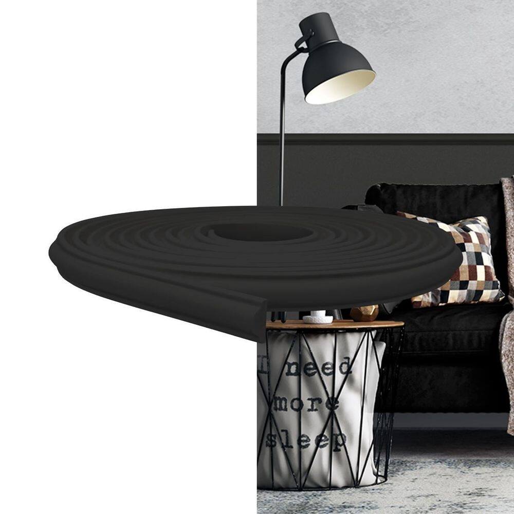 Rodameio boiserie eva autocolante 2,3cm preto valor metro
