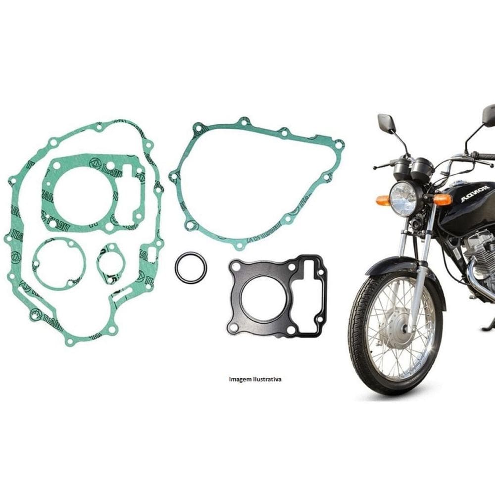 Jogo de juntas honda cg titan fan cargo xlr 125 2000 a 2008