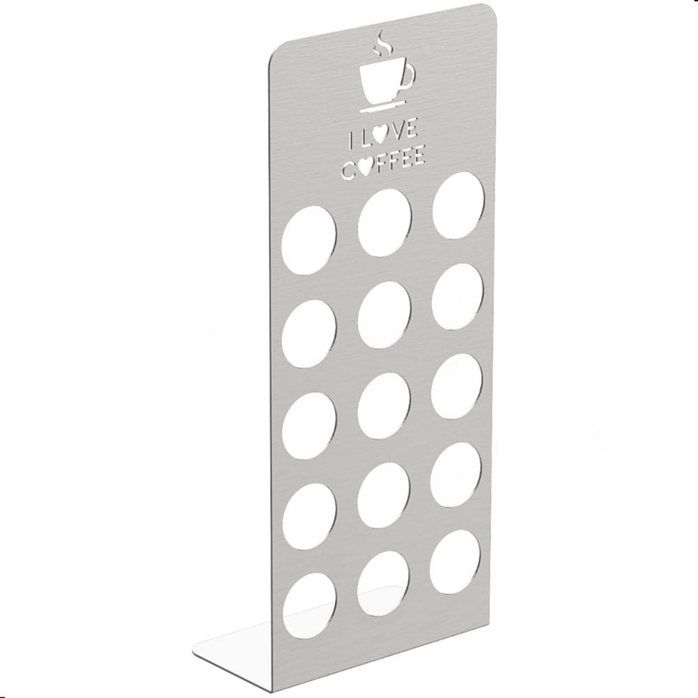 Porta Cápsulas de Café Para 15 Cápsulas Inox Escovado FS