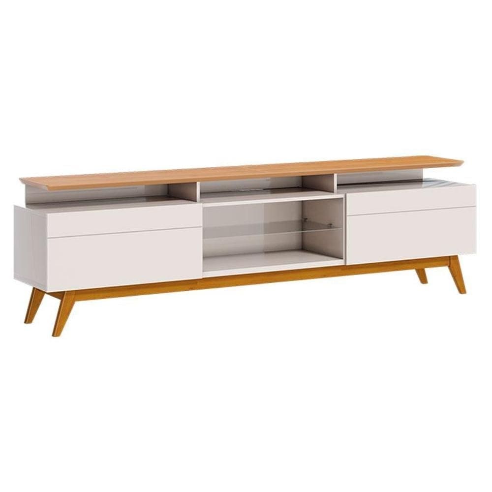 Rack Bancada Classic 2 Gavetas com Nicho 2.2 Off White Nature - Imcal