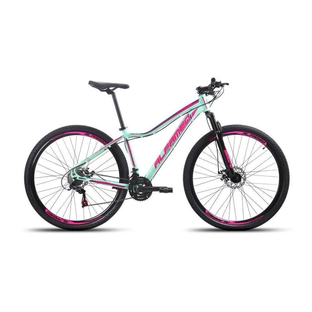 Bicicleta Aro 29 Aluminio Alfameq Pandora Feminina Freio A Disco 24 Marchas