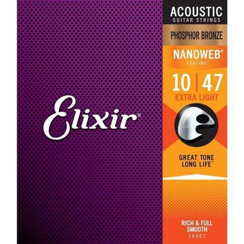 Encordoamento elixir 010 phosphor bronze 16002