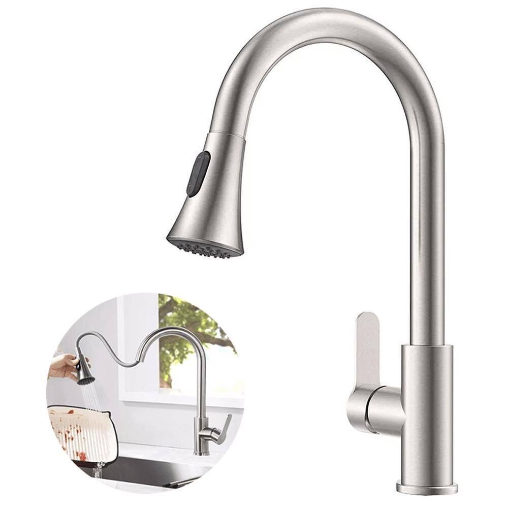 Torneira gourmet monocomando extensor ducha luxo inox