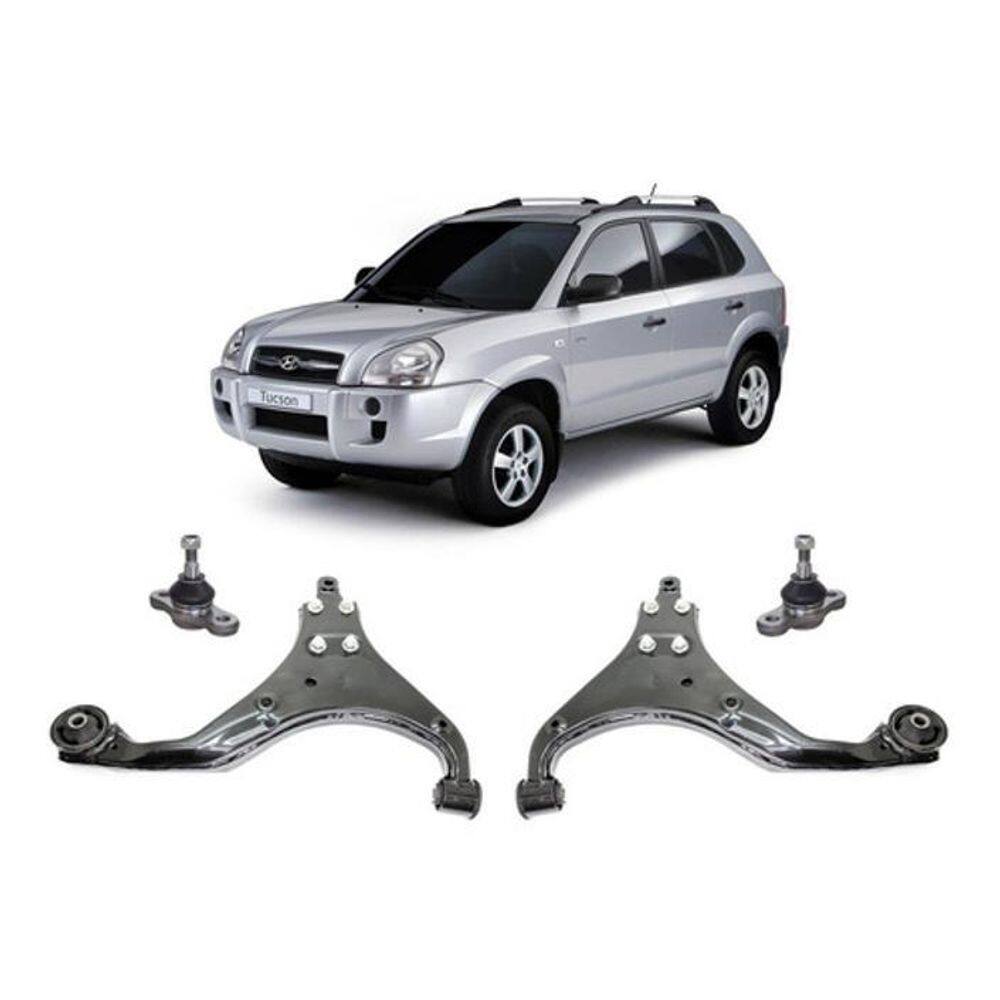 Bandejas leque completa dianteira hyundai tucson 2005 a 2017
