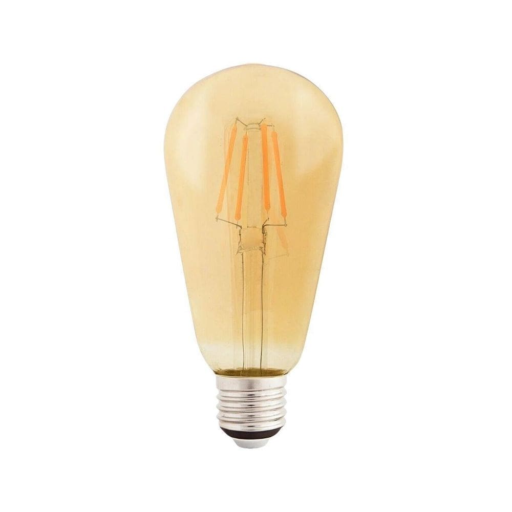 Lâmpada led filamento 4w 2200k âmbar e27 tramontina bivolt