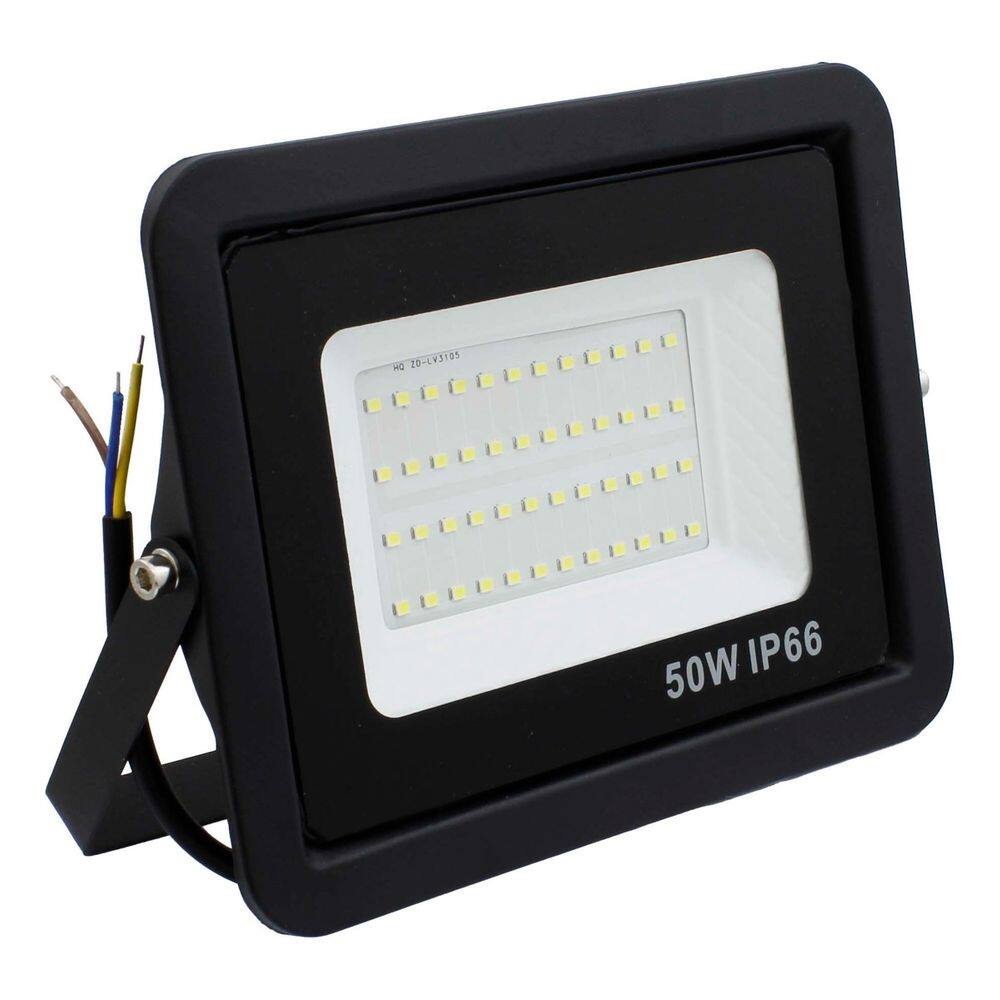 Refletor LED Branco Holofote Bivolt Alfacell 50W 48 Leds Resistente a Água