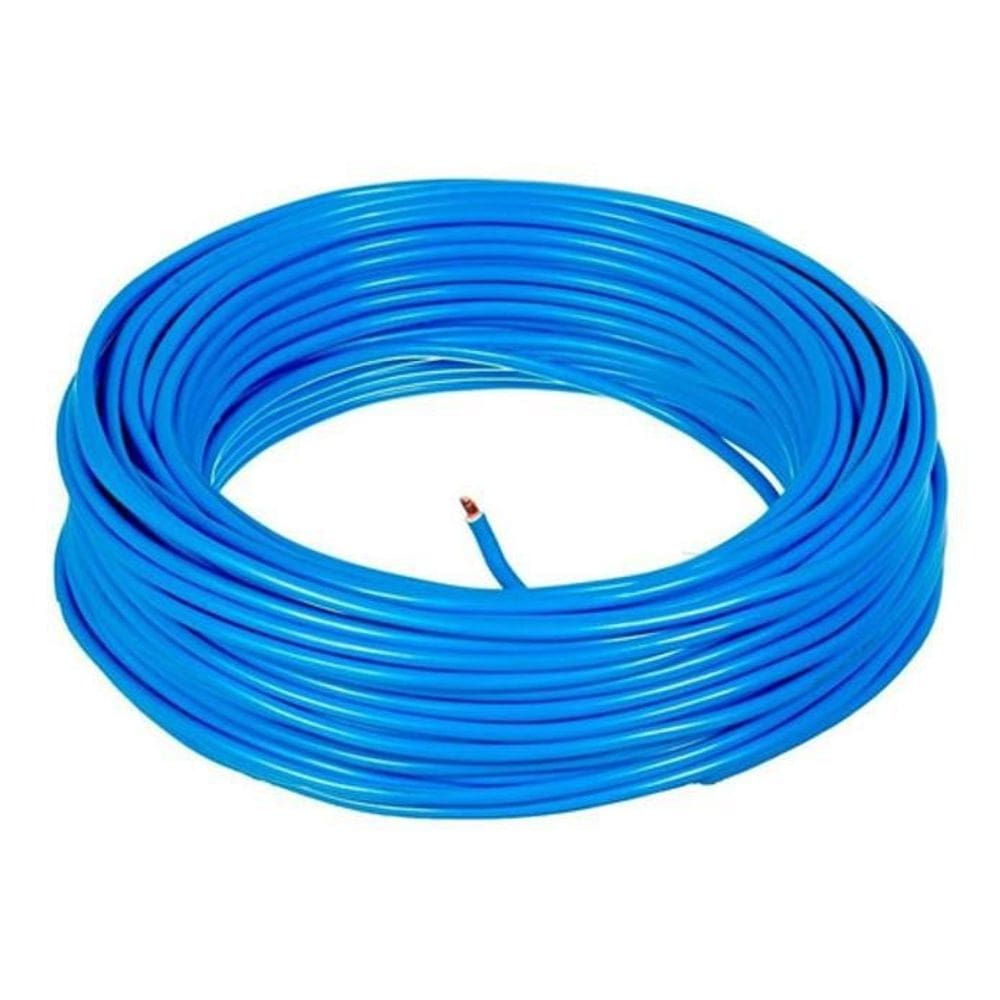 Fio cabo flexível 6mm azul - 100 metros