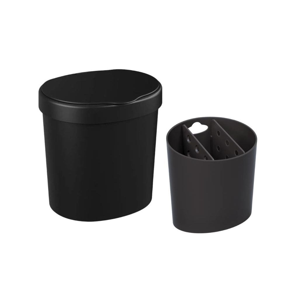 Kit organizador pia bancada cozinha coza brinox - preto