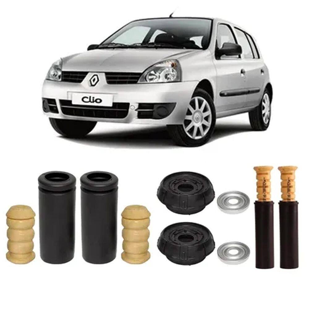 Kit coxim dianteiro traseiro renault clio 2001 2002 2003