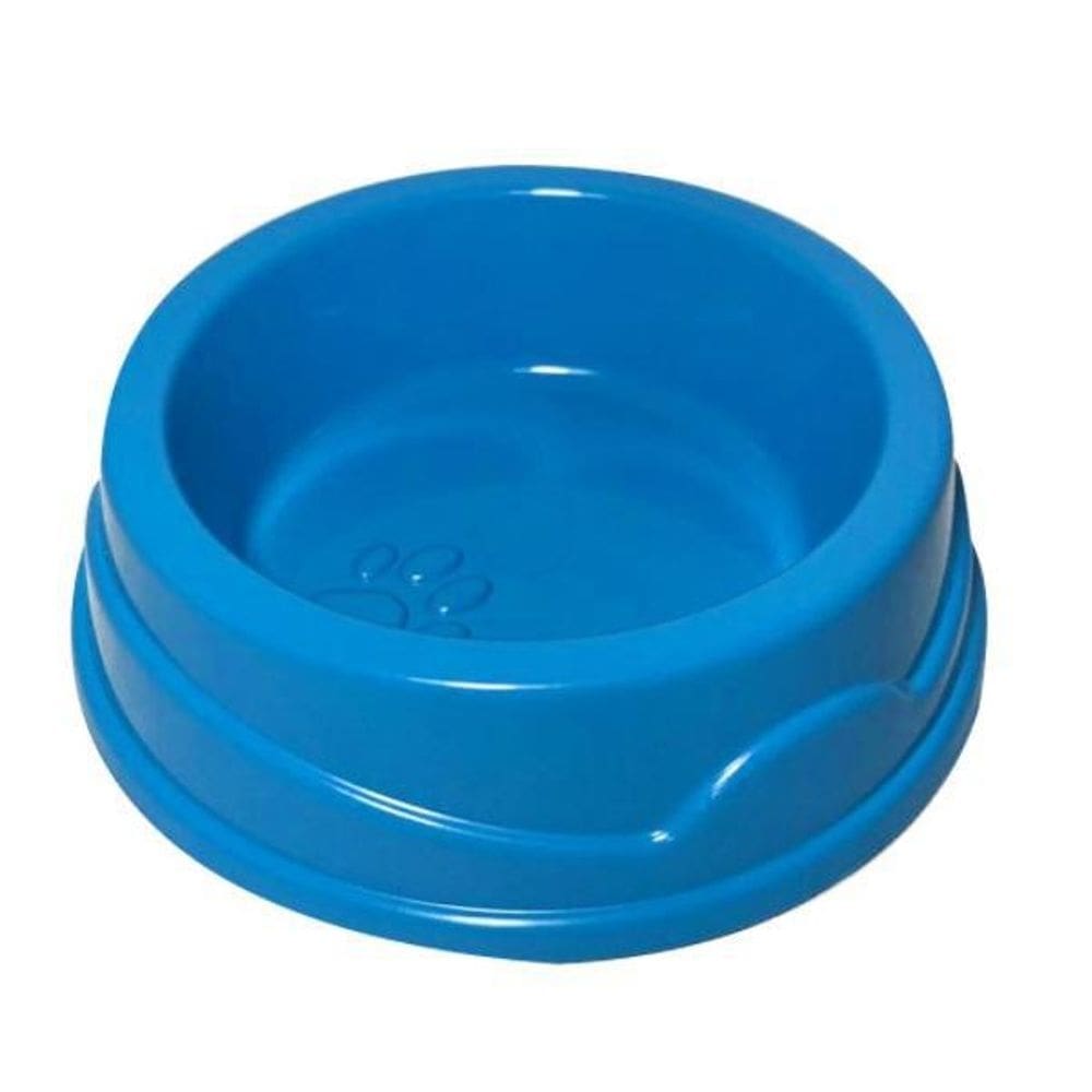 Comedouro gato plástico four plast cor azul 150 ml