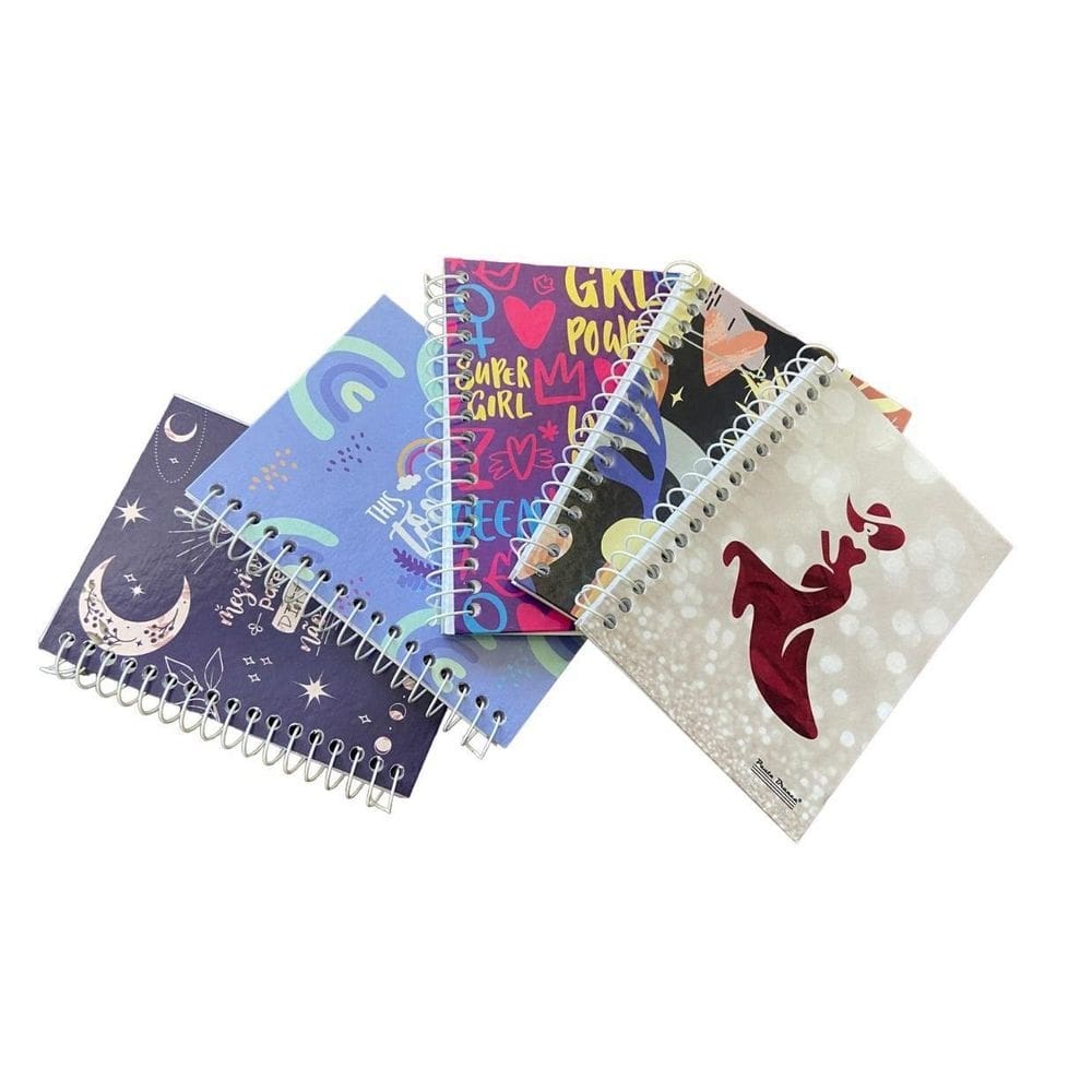 Kit 20un caderno espiral capa dura com 80 folhas cada de 1/8