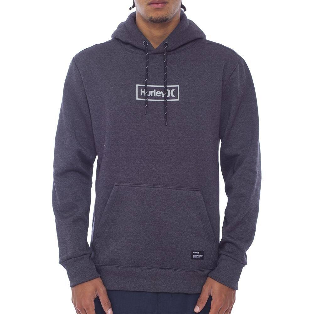 Moletom Hurley Canguru Box WT24 Masculino Mescla Preto