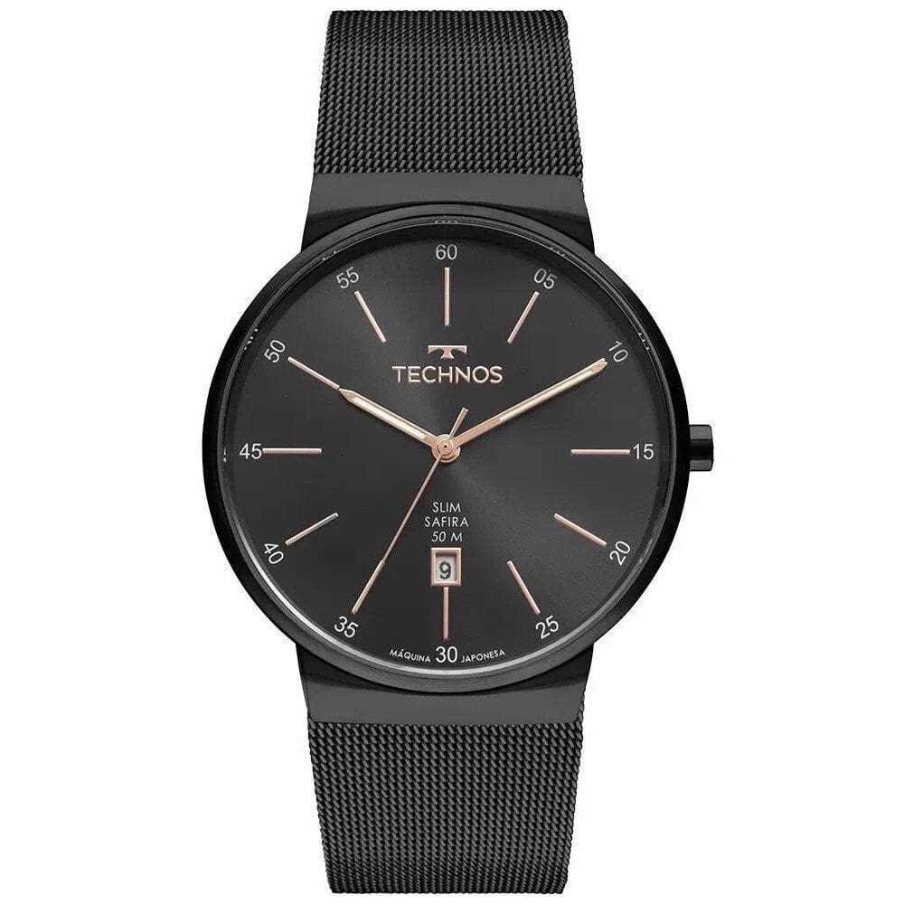 Relógio technos masculino classic slim gm12ag/1p
