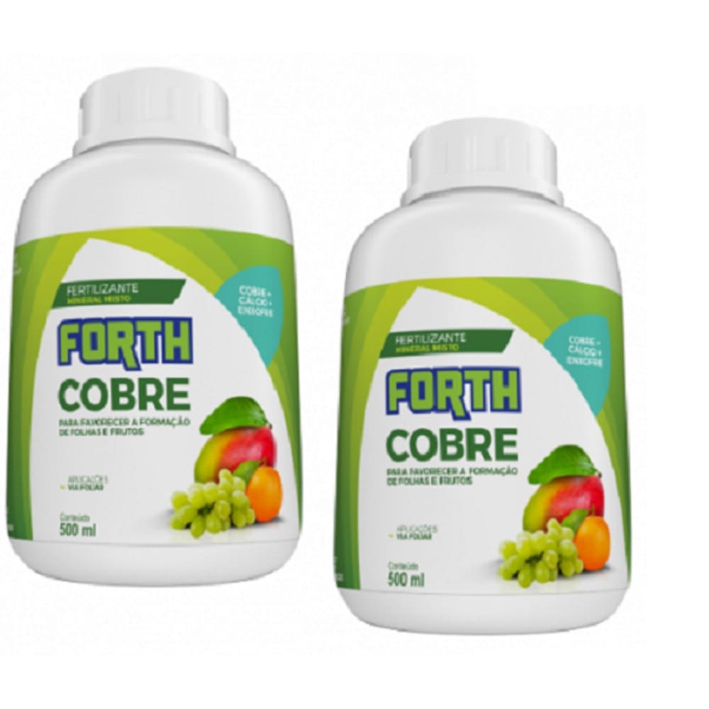 Adubo Mineral Forth Cobre Concentrado - Kit 2 embalagens de 500 ml