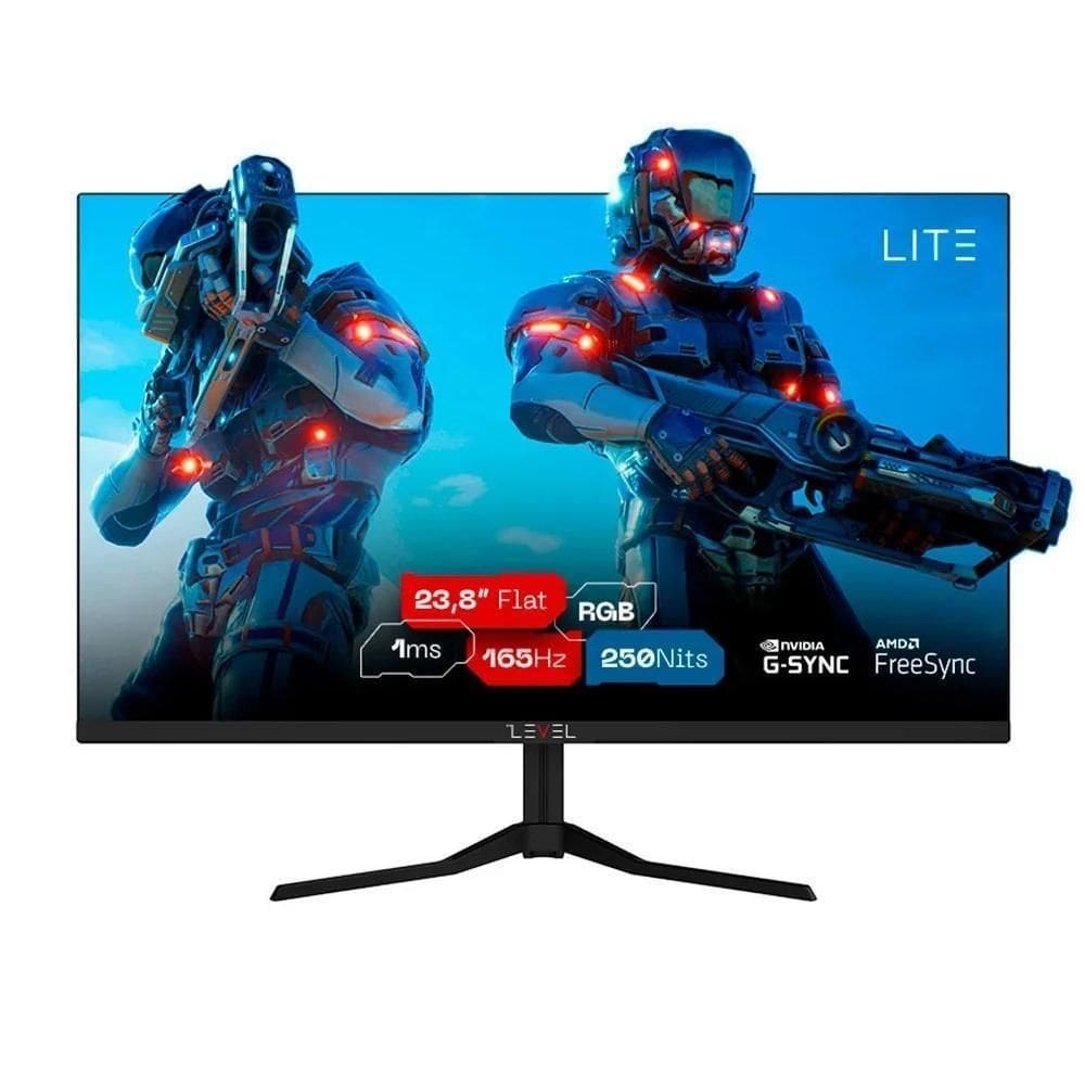 Monitor Gamer Level Lite 23.8Eled, Full Hd, 165Hz, 1Ms