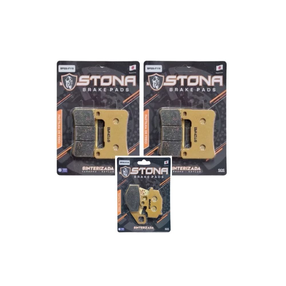 Kit Pastilha Freio Stona Dianteira/Traseira ZX-10R 2008-2010