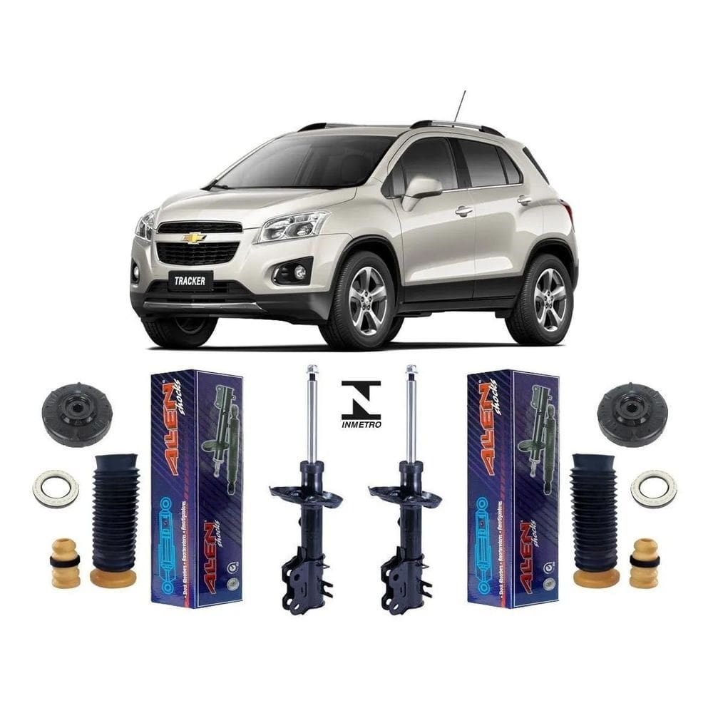 Par amortecedor + kit dianteiro gm tracker 2013 2014 2015 16