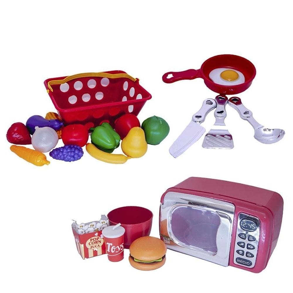 Menino brinquedo infantil cozinha eletro panela 23peças