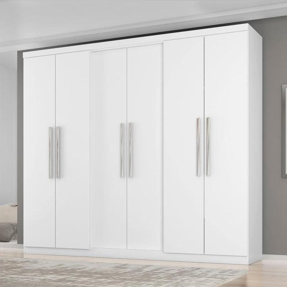 Guarda Roupa Casal Ambiente Prime 6000 Branco – Araplac