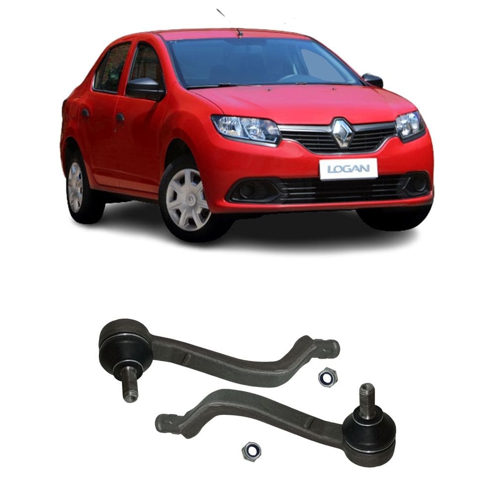 2 ponteira terminal direção renault logan 2020