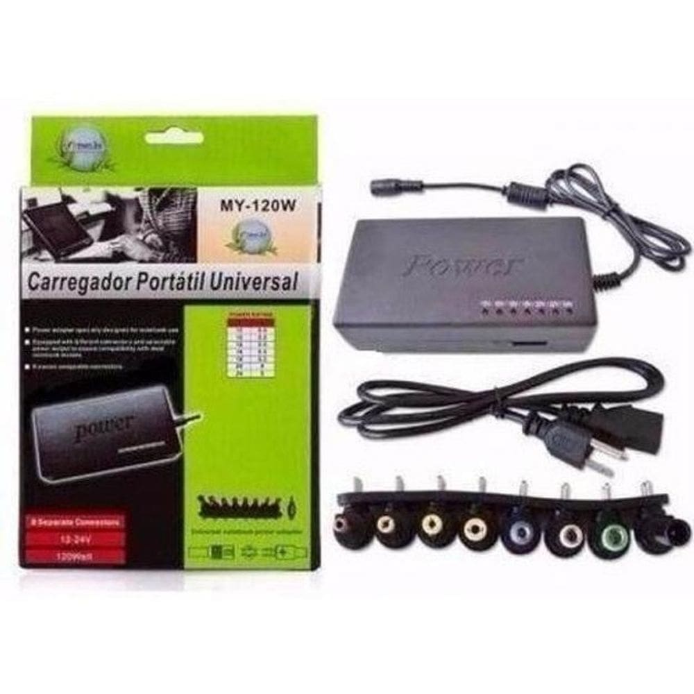 Fonte carregador universal 9 pinos notebook